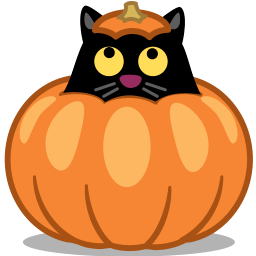 Cat pumpkin icon