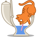 Cat drink icon