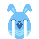 Blue cry icon