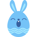 Blue sleepy icon