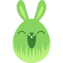 Green happy icon