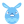 Blue angry icon