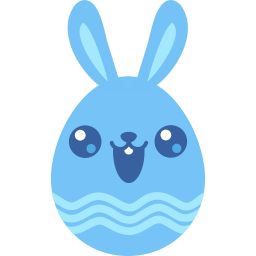 Blue cute icon