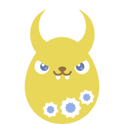 Yellow demon icon