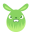 Green angry icon