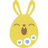 Yellow sleepy icon