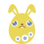 Yellow sad icon