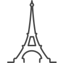 Paris eiffel icon