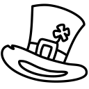 Tophat outline icon