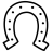 Horseshoe-outline icon