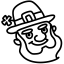 Leprechaun outline icon