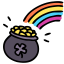 Rainbow-pot icon