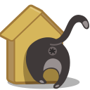 Cat-birdhouse icon