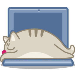 Cat laptop icon