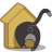 Cat-birdhouse icon