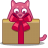 Cat gift icon