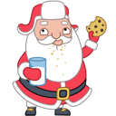 Santa cookies icon