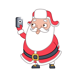 Santa selfie icon