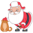 Santa-cat icon