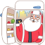 Santa fridge icon