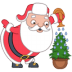Santa-christmas-tree icon