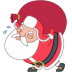 Santa-heavy-bag icon