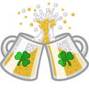 Beer clink cheers icon