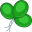Balloons-green icon