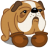 Dog boxer icon