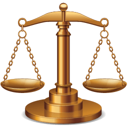 Justice balance icon