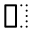 Align left box icon