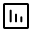 Stats down square icon