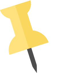 Marker 1 PushPin Yellow icon