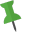 Marker 1 PushPin Green icon