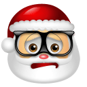 Santa Claus Nerd icon