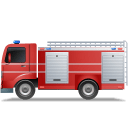Fire Truck Left Red icon