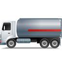 FuelTank Truck Left Grey icon