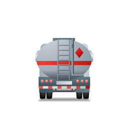 FuelTank Truck Back Grey icon