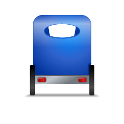 Pedicab Back Blue icon