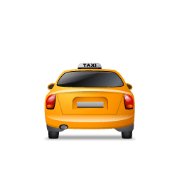 Taxi Back Yellow icon