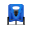 Pedicab Front Blue icon