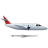 Airplane Right Red icon