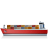 Container-Ship-Left-Red icon