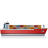 Container Ship Right Red icon