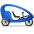 Pedicab Right Blue icon