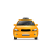 Taxi Front Yellow icon