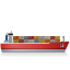 Container-Ship-Right-Red icon