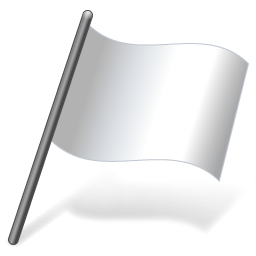 Solid Color White Flag 3 icon