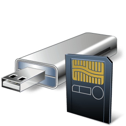 USB Flash Card With Card Reader icon