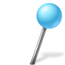 Map-Marker-Ball-Right-Azure icon